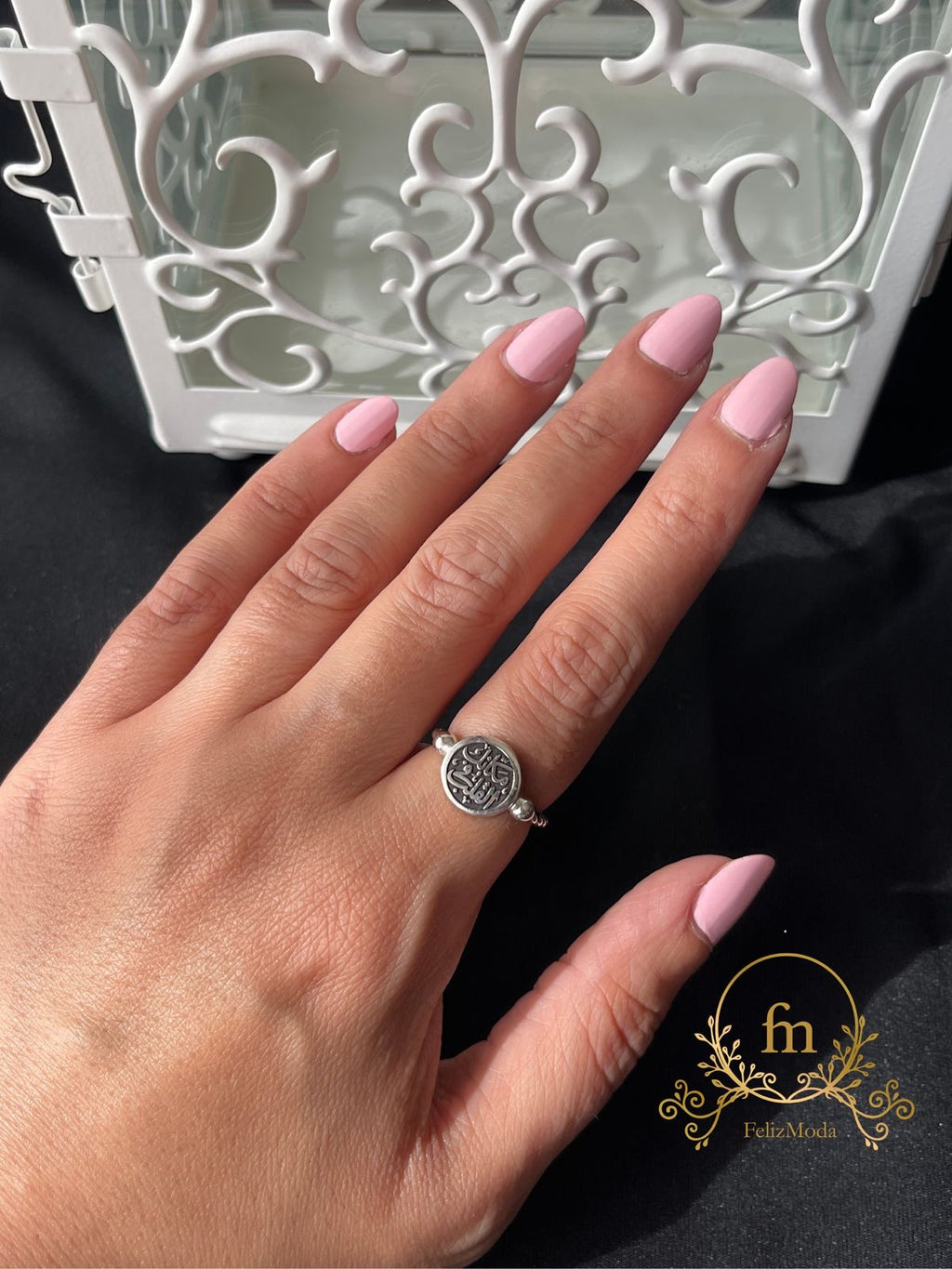 Silver ring مكانك في القلب