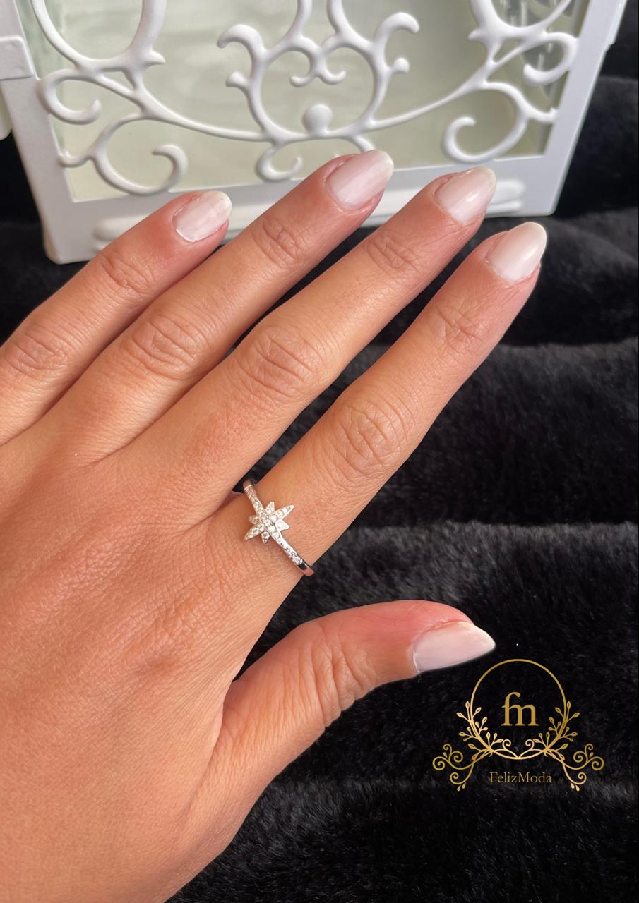 Star silver ring