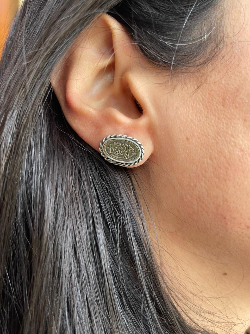 فالله خير حافظا Silver earrings gold plated